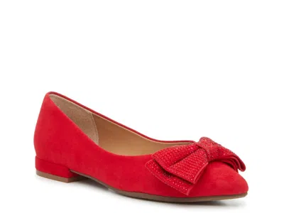 Kelly & Katie Amora Flat In Red