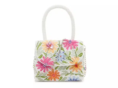 Kelly & Katie Beaded Floral Satchel In Multi