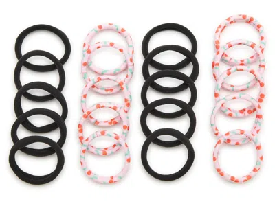 Kelly & Katie Black Cherry Seamless Hair Ties 20 Pack In Multi