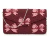 Kelly & Katie Bow Beaded Envelope Clutch In Multi