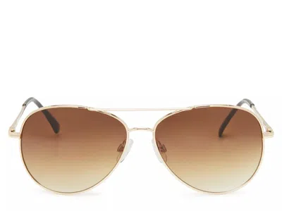 Kelly & Katie Chase Aviator Sunglasses In Gold