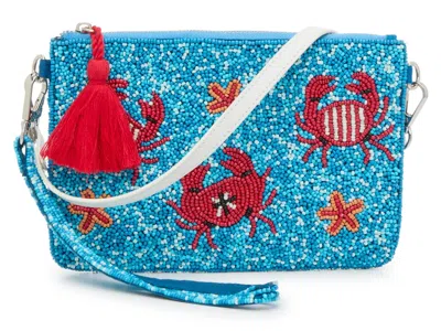 Kelly & Katie Crab Wristlet In Blue