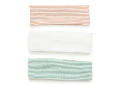 Kelly & Katie Crinkle Rib Headband Set 3 Pack In Multi