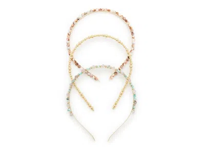 Kelly & Katie Embellished Headband Set 3 Pack In Multi