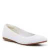 Kelly & Katie Emila Ballet Flats Women White Round Toe Slip On Shoes Gal1418 In White