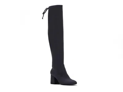Kelly & Katie Evanna Wide Calf Overtheknee Boot In Blue