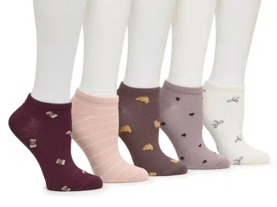 Kelly & Katie Fall Treats No Show Socks 5 Pack In Multi