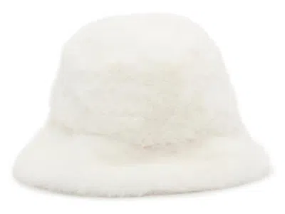 Kelly & Katie Faux Fur Bucket Hat In White