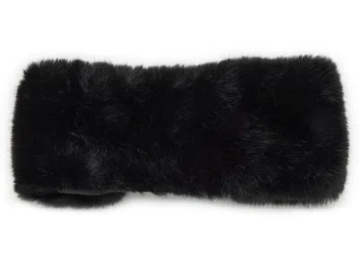 Kelly & Katie Faux Fur Headwrap Headband In Black