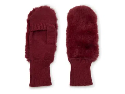 Kelly & Katie Faux Fur Mittens In Multi