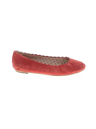 Pre-owned Kelly & Katie Flats In Red