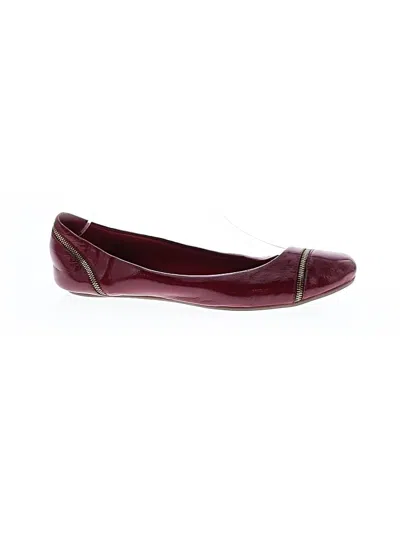 Pre-owned Kelly & Katie Flats In Red