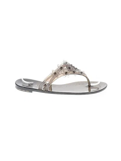 Pre-owned Kelly & Katie Flip Flops In Silver
