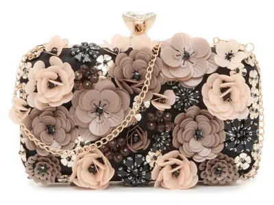 Kelly & Katie Floral Clutch In Brown