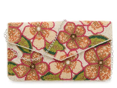 Kelly & Katie Floral Clutch In Brown