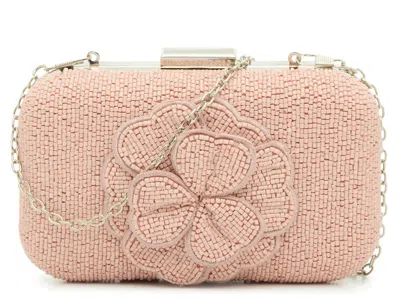 Kelly & Katie Flower Clutch In Black