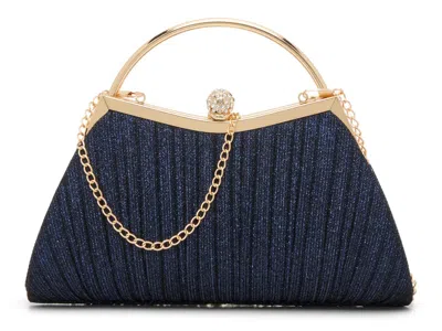 Kelly & Katie Glitter Pleated Satchel In Blue