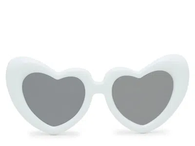 Kelly & Katie Heart Sunglasses In Blue