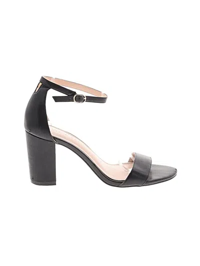 Pre-owned Kelly & Katie Heels In Black