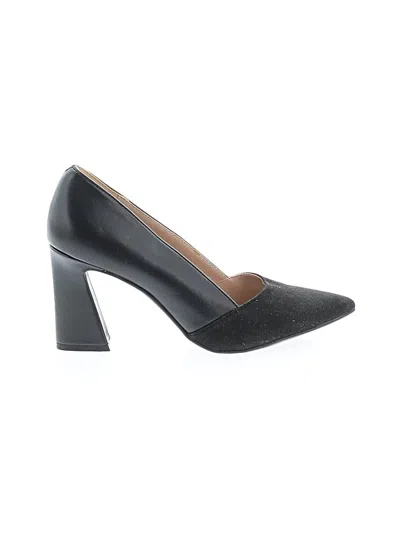 Pre-owned Kelly & Katie Heels In Black