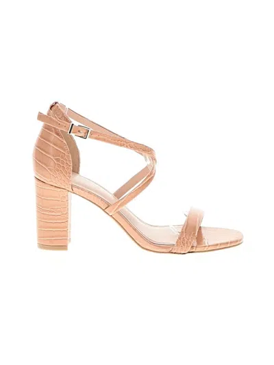 Pre-owned Kelly & Katie Heels In Brown