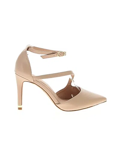 Pre-owned Kelly & Katie Heels In Brown