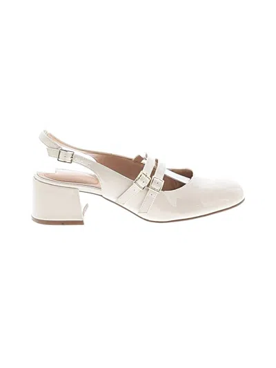 Pre-owned Kelly & Katie Heels In Ivory