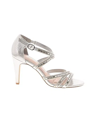 Pre-owned Kelly & Katie Heels In Silver