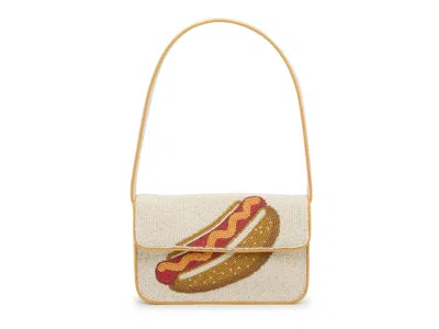 Kelly & Katie Hot Dog Shoulder Bag In White