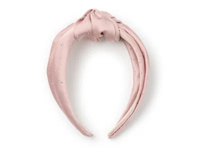 Kelly & Katie Jeweled Top Knot Headband In Pink