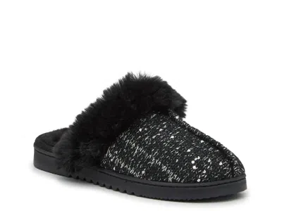 Kelly & Katie Kendra Sweater Slipper In Black