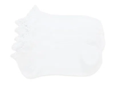 Kelly & Katie Lettuce No Show Socks 5 Pack In White