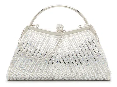 Kelly & Katie Libby Crystal Clutch In White