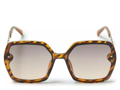 Kelly & Katie Libby Geometric Sunglasses In Brown