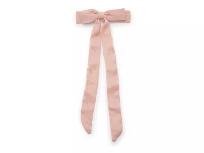 Kelly & Katie Long Bow Hair Clip In Pink