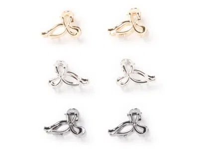 Kelly & Katie Metal Bow Clips In Multi