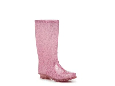 Kelly & Katie Pink Glitter Waterproof Rainboot Kids' In Multi