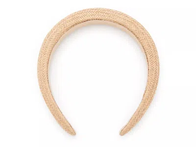 Kelly & Katie Raffia Headband In Gold