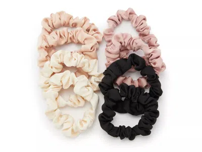 Kelly & Katie Skinny Elastic Scrunchie Set 8 Pack In Multi