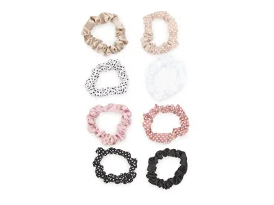 Kelly & Katie Skinny Polka Dot Scrunchie Set 8 Pack In Multi