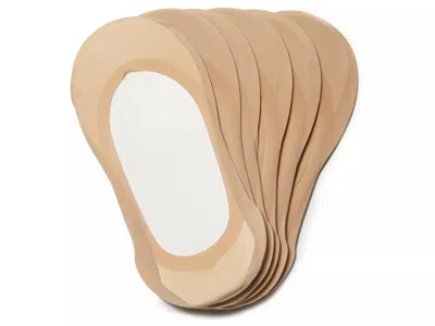 Kelly & Katie Smooth Edge No Show Liner 6 Pack In Brown