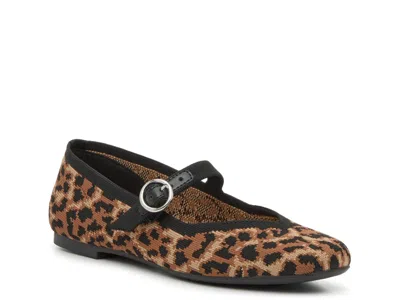 Kelly & Katie Tajah Mary Jane Flat In Brown