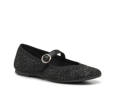 Kelly & Katie Tajah Mary Jane Flat In Black
