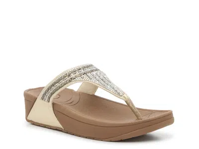 Kelly & Katie Vosne Wedge Sandal In Brown