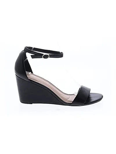 Pre-owned Kelly & Katie Wedges In Black