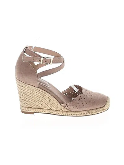 Pre-owned Kelly & Katie Wedges In Brown