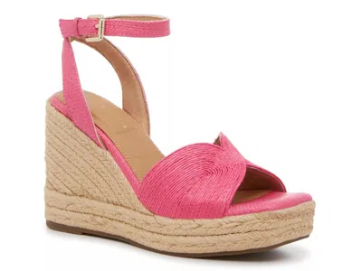 Kelly & Katie Wesley Espadrille Wedge Sandal In Pink