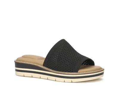 Kelly & Katie Zetta Wedge Sandal In Black