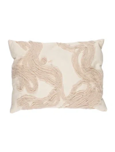 Pre-owned Kelly Wearstler Dune Blithe Throw Pillow In Neutral