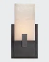 Kelly Wearstler For Visual Comfort Signature Covet Short Clip Bath Sconce In Polished Nickel